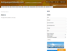 Tablet Screenshot of antiquesportsbooks.com